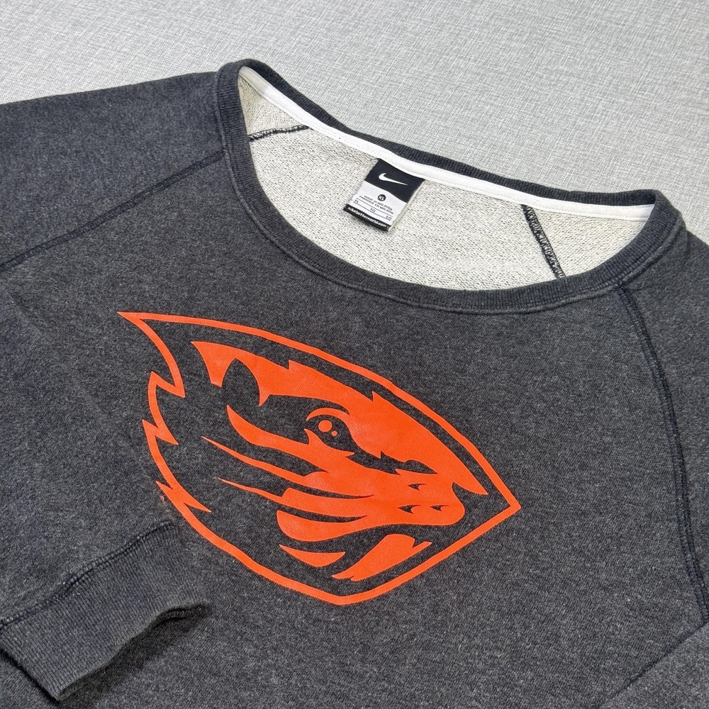 Nike Oregon State Beavers Sweatshirt‎ Women's XL Gray NCAA Football Crewneck
